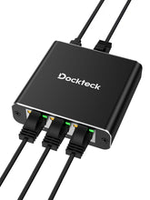 Dockteck Internet Cable Splitter 1 in 3 Out High Speed Switch Network Gigabit,Ethernet Splitter 1 to 3 1000Mbps - Dockteck